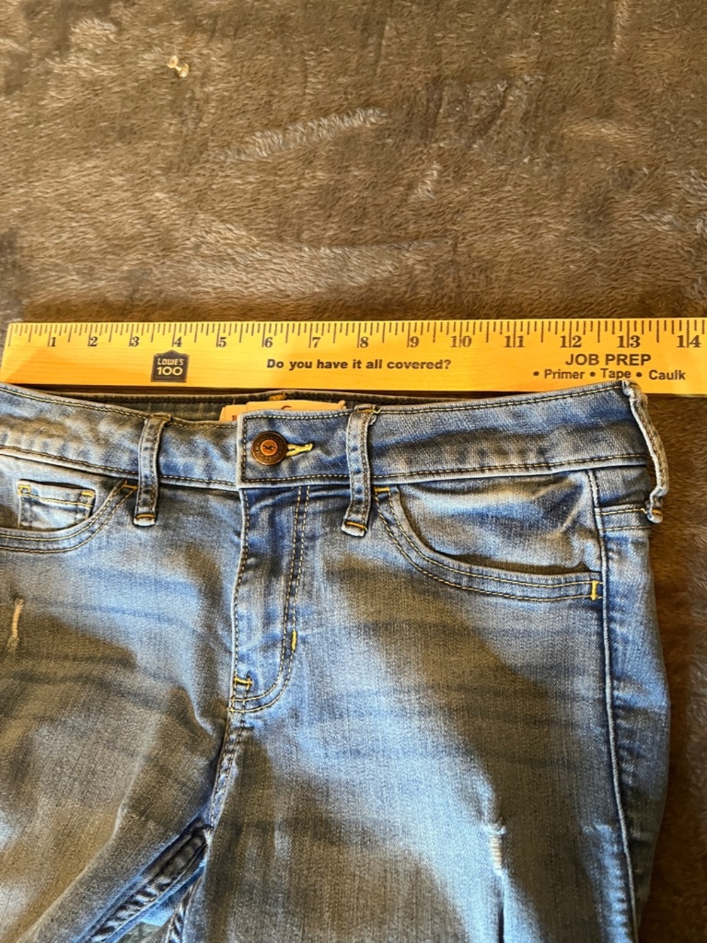 Distressed W25/L32 Petite Hollister Light Blue Women's Slim Jeans - - Picture 5 of 9
